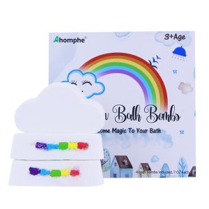Rainbow bath bomb set