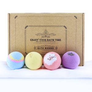 Craft Paper Box Bath Bomb Set